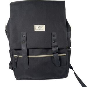 Ronyes Black Laptop Bag with USB Port Zippered Compartments Unisex "READ"